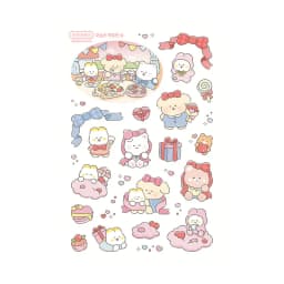 Cute Cartoon Animal Bear Stickers Handbook Diary Planner Notebook Scrapbook Stationery DIY Decorative Waterproof Stickers