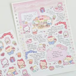 Cute Cartoon Animal Bear Stickers Handbook Diary Planner Notebook Scrapbook Stationery DIY Decorative Waterproof Stickers