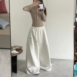 High Street Women's Wide Leg Pants Drawstring Y2K Gothic Hip Hop Lady's Cargo Pants Hotsweet Matching Female Trousers Summer New