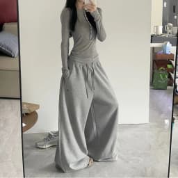 High Street Women's Wide Leg Pants Drawstring Y2K Gothic Hip Hop Lady's Cargo Pants Hotsweet Matching Female Trousers Summer New