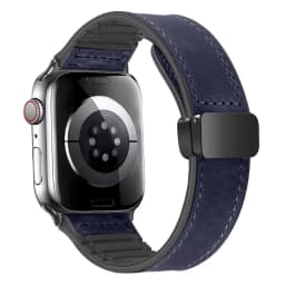 Leather Strap For Apple Watch Band 49mm 44 45 42mm 40 46 38 41mm Magnetic Bracelet Correa Men IWatch Ultra Series 10 9 8 7 SE 6