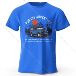Wilderness Explorer Vintage Medal Printed Unisex Men Women T-Shirt Tees Tops 100% Cotton Topographic Graphic Bushcraft Wear