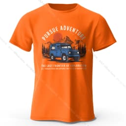 Wilderness Explorer Vintage Medal Printed Unisex Men Women T-Shirt Tees Tops 100% Cotton Topographic Graphic Bushcraft Wear