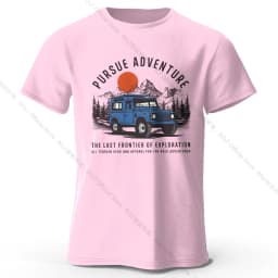 Wilderness Explorer Vintage Medal Printed Unisex Men Women T-Shirt Tees Tops 100% Cotton Topographic Graphic Bushcraft Wear