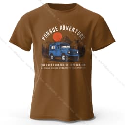 Wilderness Explorer Vintage Medal Printed Unisex Men Women T-Shirt Tees Tops 100% Cotton Topographic Graphic Bushcraft Wear