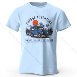 Wilderness Explorer Vintage Medal Printed Unisex Men Women T-Shirt Tees Tops 100% Cotton Topographic Graphic Bushcraft Wear