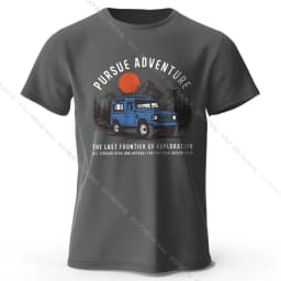 Wilderness Explorer Vintage Medal Printed Unisex Men Women T-Shirt Tees Tops 100% Cotton Topographic Graphic Bushcraft Wear