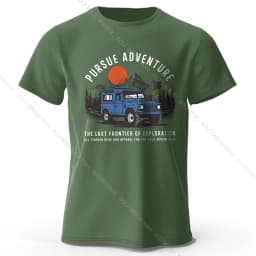 Wilderness Explorer Vintage Medal Printed Unisex Men Women T-Shirt Tees Tops 100% Cotton Topographic Graphic Bushcraft Wear