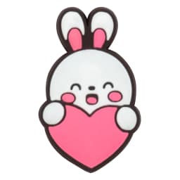 1/30PCS Pink Style Shoe Charms for Girls,Pink Bunny Heart Pin Buckle Accessories for Shoes,Sandals Clog Buckle Decoration