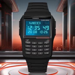 Multifunctional Men's Calculator Watch Fashion Luxury LED Electronic Watch Digital Sports Watch Computer Style