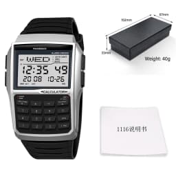 Multifunctional Men's Calculator Watch Fashion Luxury LED Electronic Watch Digital Sports Watch Computer Style