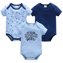 Kavkas 3 Pcs/lot Baby Boy Bodysuit 100% Cotton Lion Print 3M 6M 9M 12M Newborn Girls Clothes Summer Body Clothing