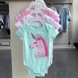 Kavkas 3 Pcs/lot Baby Boy Bodysuit 100% Cotton Lion Print 3M 6M 9M 12M Newborn Girls Clothes Summer Body Clothing