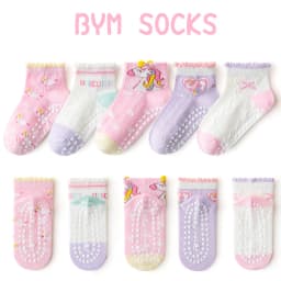 5 Pairs/Set Children Boys Anti-slipping Socks Toddler Boys Indoor Floor Socks Kid Boys Playground Non-slip Socks Baby Socks Pack
