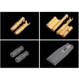 10/20/50sets Car tools 3.5 bullet terminal car electrical wire connector diameter 3.5mm Male Female 1 : 3 Cold press terminal