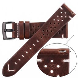 Handmade Cowhide Breathable Watch Band 18 20 22 24mm Men Women 4 Colors Oil Wax Genuine Leather Strap Watchband Accessories