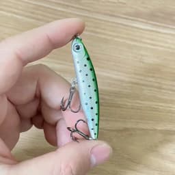 1Pcs Sinking Pencil Fishing Lure Wobblers 5cm 3.5g Mini Artificial Metal Hard Bait Jig 3D Eyes Pesca Trout Fishing Tackle