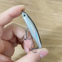 1Pcs Sinking Pencil Fishing Lure Wobblers 5cm 3.5g Mini Artificial Metal Hard Bait Jig 3D Eyes Pesca Trout Fishing Tackle
