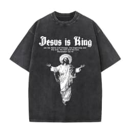 Christian Religious Jesus Forgive Them Father Vintage Washed T-shirt Men Women Gothic Rock Oversized T Shirts Tops Streetwear