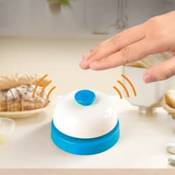 New Metal Hand Bell Delicate Durable Hand Clapping Bell Hand Pressing Service Bell Table Game Toy Accessories