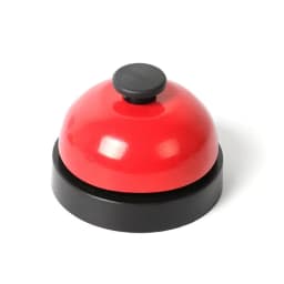 New Metal Hand Bell Delicate Durable Hand Clapping Bell Hand Pressing Service Bell Table Game Toy Accessories