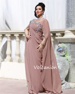 Customized Chiffon Pleat Sequined A-line Square Neck Long Dresses Bespoke Occasion Evening Formal Exquisite