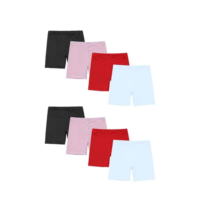 2 Piece Girls Running Thin Leggings Cartwheel Shorts Safety Comfortable Soft Shorts