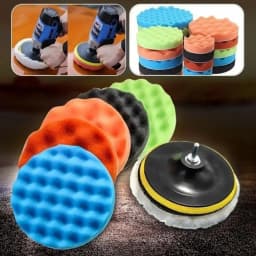 Sponge Buffing Polishing Pads 8 Pcs Set 3“5''6''7'' Backing Plate M14 Thread Cutting Kit For Car Polisher Compounding Waxing