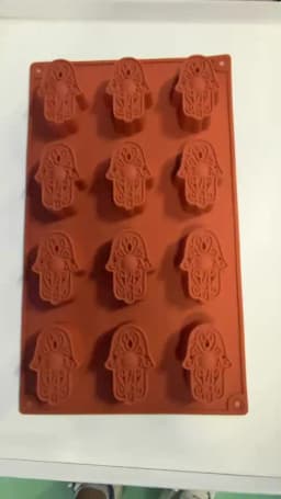 12 Holes Mold Silicone Mini Lotus in The Palm Soap Khamsah DIY For Soap Making Hand of Fatima Mascot Mold