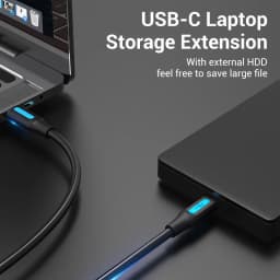 Vention USB C to Mini USB Cable Type C Adapter for Digital Camera MacBook Pro MP3 Player HDD - High-Speed Data Sync Cable