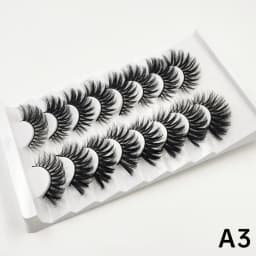 7 Pairs of 25mm Mink Eyelashes in Bulk, Russian Fluffy Natural False Eyelashes, 8 Pairs of 3D Natural False Eyelashes in Bulk