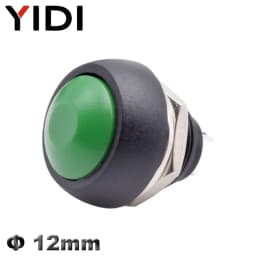 5/10pcs PBS 33B Mini Samll Plastic Push Button Round Head ON OFF Momentary Switch 2 Pin 12mm Waterproof Power Reset Non-locking