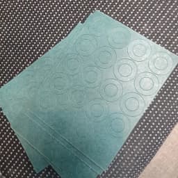 100pcs 18650 Li-ion Battery Insulation Gasket Barley Paper Lithium Pack Cell Glue Fish Electrode Insulated Pads Adhesive Hollow