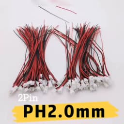 5Pair PH2.0 2Pin JST Wire Connectors Pitch 2.0mm JST 2P Micro Male Plug Female Jack DIY Electrical Cable Adapter 10/15/ 20CM