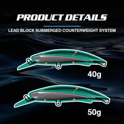 FJORD Heavy Minnow 90S 40g 50g Saltwater Sea Fishing Lure Submarine Shot Professional Artificial Bait Fishing Accessories