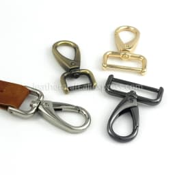 1piece Metal Detachable Snap Hook Trigger Clips Buckles for Leather Strap/ Belt Keychain Webbing Pet Leash Hooks 5 Sizes