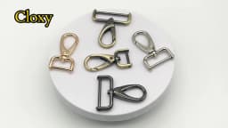 1piece Metal Detachable Snap Hook Trigger Clips Buckles for Leather Strap/ Belt Keychain Webbing Pet Leash Hooks 5 Sizes