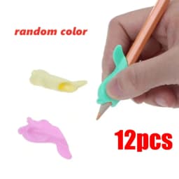 3-12pcs Children Writing Pencil Pen Holder Kids Learning Practise Silicone Pen Aid Grip Posture Correction Device for Students