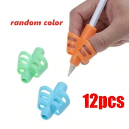 3-12pcs Children Writing Pencil Pen Holder Kids Learning Practise Silicone Pen Aid Grip Posture Correction Device for Students
