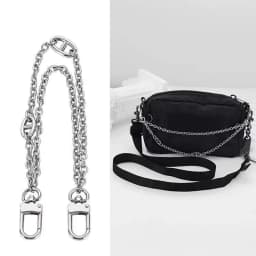 Double Layer Bag Chain For Handbag Decorative Alloy Exquisite DIY Purse Chain Replacement Shoulder Bag Parts Accessories Handles