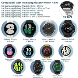 2PCS Quick Fit Adapter for Samsung Galaxy Watch 7 6 44 40mm 6 Classic 47 43mm Accessories Stainless Steel Connector 4/5/pro Band
