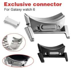 2PCS Quick Fit Adapter for Samsung Galaxy Watch 7 6 44 40mm 6 Classic 47 43mm Accessories Stainless Steel Connector 4/5/pro Band