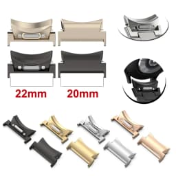 2PCS Quick Fit Adapter for Samsung Galaxy Watch 7 6 44 40mm 6 Classic 47 43mm Accessories Stainless Steel Connector 4/5/pro Band