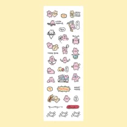 Cartoon Stickers Korean Cute Graffiti Style Rabbit Stickers Kawaii Cartoon Animal Stickers Hand Account Diary Scrapbook Stickers