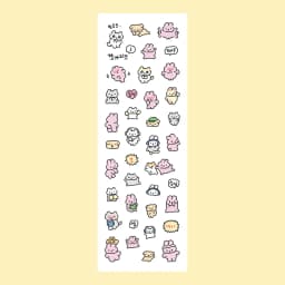 Cartoon Stickers Korean Cute Graffiti Style Rabbit Stickers Kawaii Cartoon Animal Stickers Hand Account Diary Scrapbook Stickers