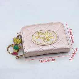 Cute Dolls Walle PU cute cartoon student zipper handbag multi-card folding daily pocket walle