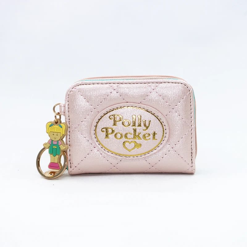 Cute Dolls Walle PU cute cartoon student zipper handbag multi-card folding daily pocket walle