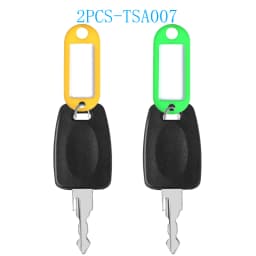 2 Keys for TSA007 TSA002 Master Luggage Keys,Universal Approved TSA007 TSA002 Luggage Suitcase Password Locks 007key