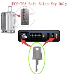 2 Keys for TSA007 TSA002 Master Luggage Keys,Universal Approved TSA007 TSA002 Luggage Suitcase Password Locks 007key
