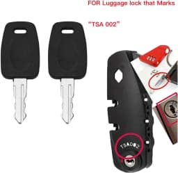 2 Keys for TSA007 TSA002 Master Luggage Keys,Universal Approved TSA007 TSA002 Luggage Suitcase Password Locks 007key